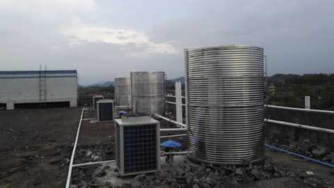 惠州马安中学空气能热水器工程回访